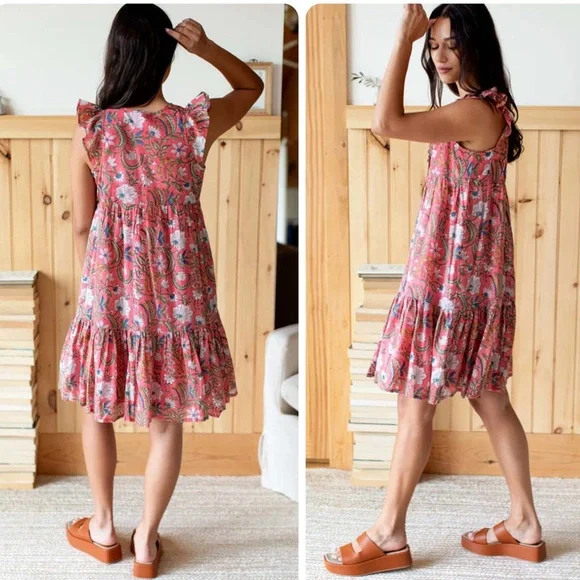 Emerson Fry India Collection Angel Dress 2 in Chelsea Floral size XS